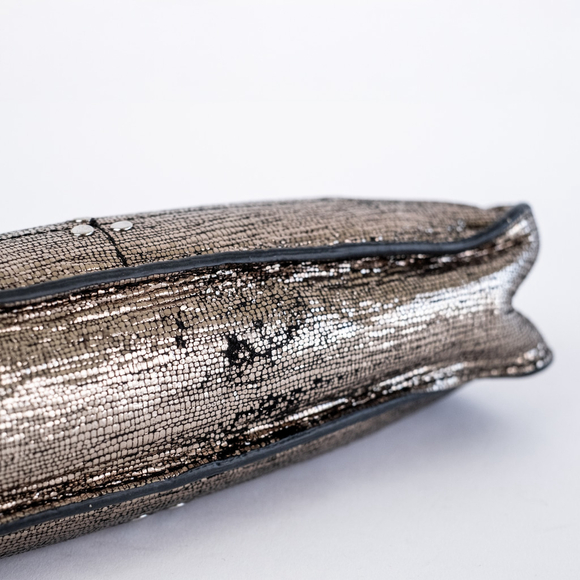 Jerome Dreyfuss Champagne Clic Clac Gold Clutch Women's $270 - Picture 13 of 15